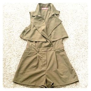 Olive Green Romper